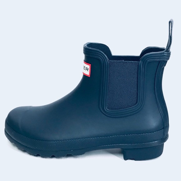 NEW- Hunter Women’s Chelsea Short Rain Boots - Picture 8 of 12